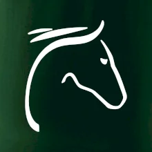 Kôň - hlava silueta