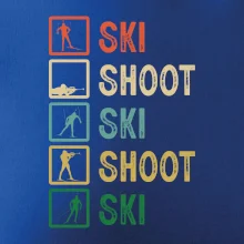 Biatlon ski shoot ski
