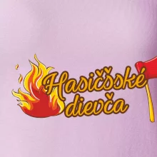 Hasičšské dievča oheň a sekera