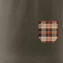 Flanelové triko hnědé