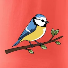 Sýkorka modrinka na vetve