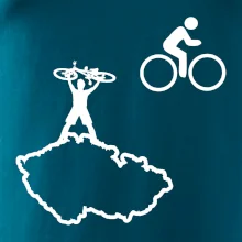 Mapa ČR + kolo na prsu Mapa ČR + kolo na prsu