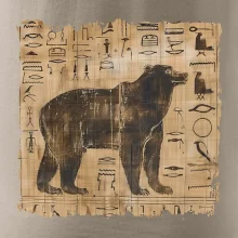 Egyptské hieroglyfy medveď