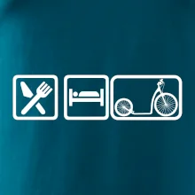 Eat sleep kolobežka veľké a malé koleso Eat sleep kolobežka veľké a malé koleso