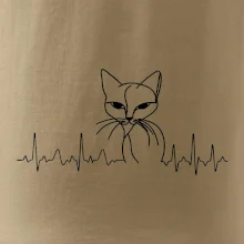 EKG krivka mačka