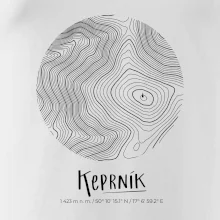 Keprník - vrstevnice v kruhu