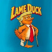 Trump jako kulhající kachna retro komiks