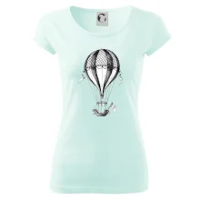 Teplovzdušný balón kreslený