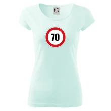 Dopravná značka - obmedzenie rýchlosti 70