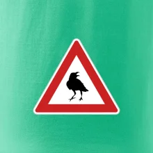 Dopravná značka - Pozor havran