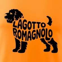 Lagotto romagnolo nápis v tele