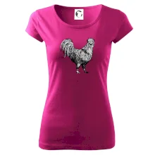 Kohút kreslený čiernobiely