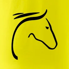 Kôň - hlava silueta