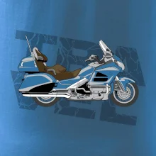 Cestovná motorka Amerika modrá