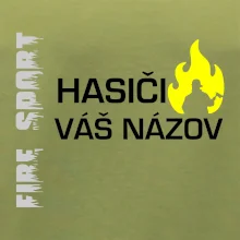 Hasiči - Váš názov - FLUO + Reflexná potlač