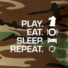 Eat sleep play - šach Eat sleep play - šach