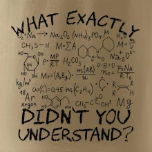 What exactly didnt you understand Chemistry