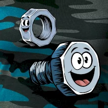 Parové tričko - Skrutka a matka