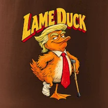 Trump jako kulhající kachna retro komiks