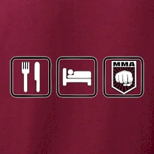 Eat sleep MMA v řádku