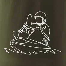 Kajak na vode jedným ťahom Kajak na vode jedným ťahom