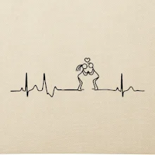 EKG zamilovaný pár