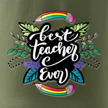 Farebné ceruzky best teacher ever