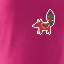 Folklór na prsníku líška