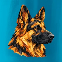 Německý ovčák - geometrická hlava