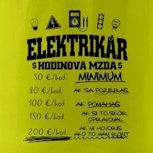 Hodinová mzda elektrikár Hodinová mzda elektrikár