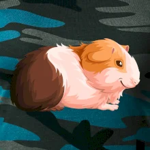 Morča - kreslené z boku