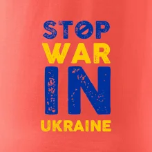 Farebný nápis Stop war in ukraine