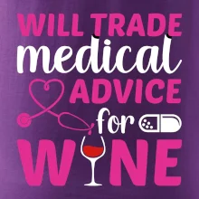 Will trade medical advice for wine