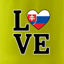 Love Slovenská vlajka Love Slovenská vlajka