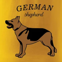 Nemecký ovčiak - hnedý s nápisom Nemecký ovčiak - hnedý s nápisom