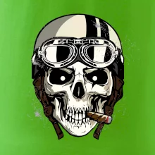 Motorkárska helma a cigara