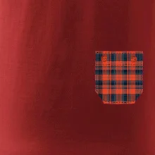 Flanelové triko červené