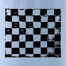 Šachovnica čierna kreslená