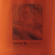 Severák - vrstevnice v obdĺžniku