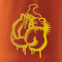 Box rukavice - zlatá potlač Box rukavice - zlatá potlač