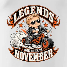 Legendy se rodí v listopadu malý motorkář na odrážedle