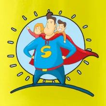 Táta superman - dievča a chlapec