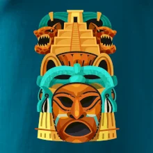 Mayová maska s pyramídou