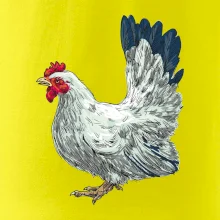 Sliepka kreslená biela