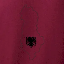 Albánsko obrys mapa