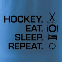 Pozemný hokej eat sleep repeat
