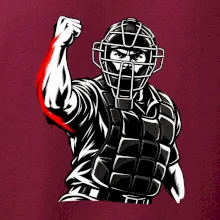 Baseballový rozhodčí signalizuje strike