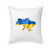 Ukrajina vlajka mapa