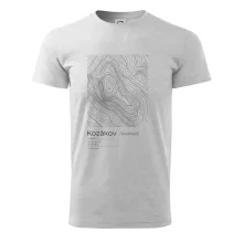 Kozákov - vrstevnice v obdĺžniku