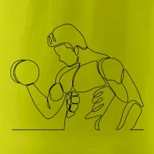 Fitness muž jedným ťahom Fitness muž jedným ťahom